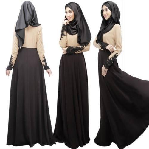 Vestido Árabe Abaya tallas M y L con Hijab de regalo para