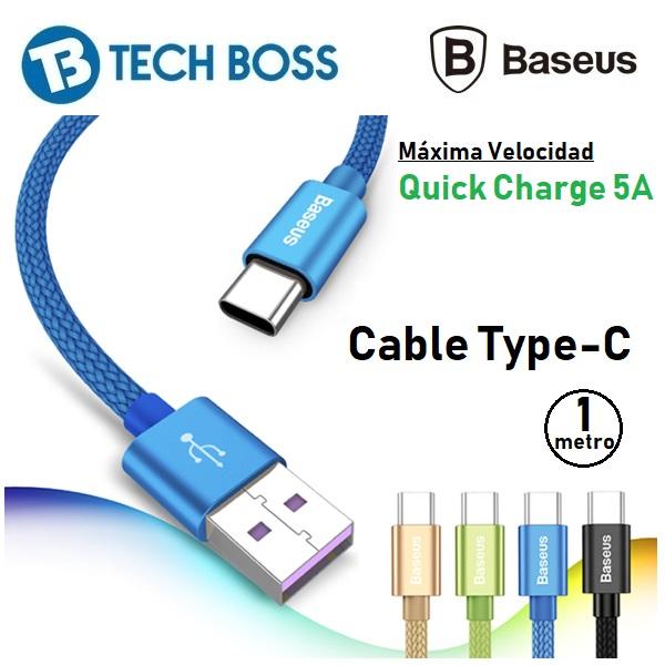 Cable Huawei Samsung Baseus Tipo C Quick Charge