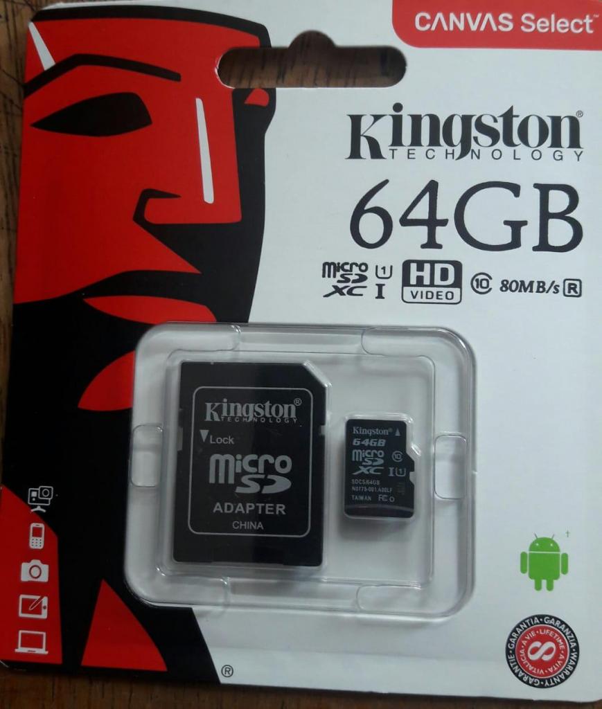 Memoria Micro Sd 64gb Clase 10 Kingstonoriginal