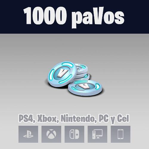 1000 Pavos V-bucks Fortnite Fornite Ps4 Xbox Pc Battle Pass