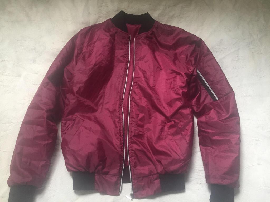 Bomber Jacket Color Rojo