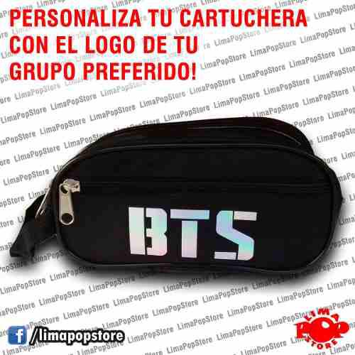 Cartuchera Kpop, Con El Logo Que Prefieras! Bts Exo Y Mas!