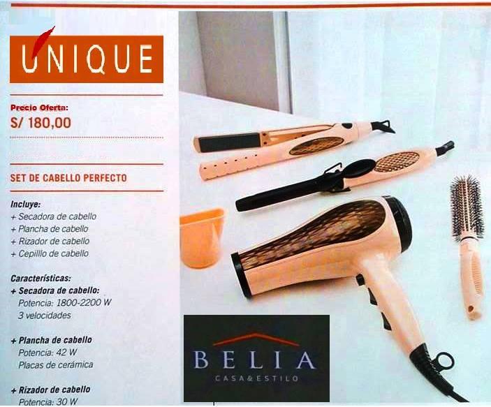 Set x4 Cabello Perfecto Belia de Unique