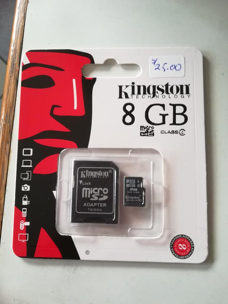 Memorias Micro SD 8GB y 32GB