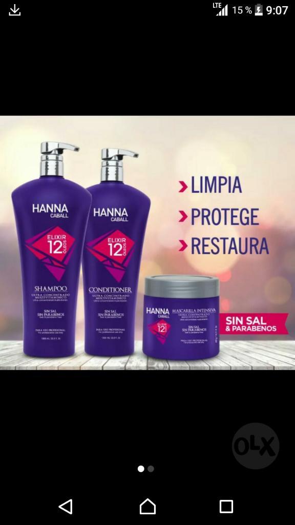 Shampoo 12 Oleos Hanna Caball