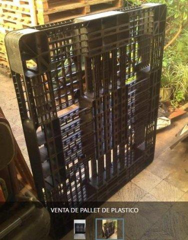 VENTA PALLETS PLASTICO NEGRO