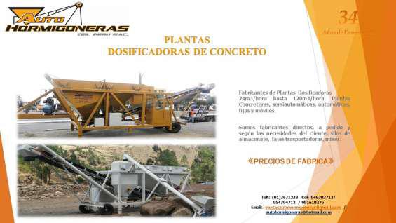 Planta dosificadora de concreto en Lima