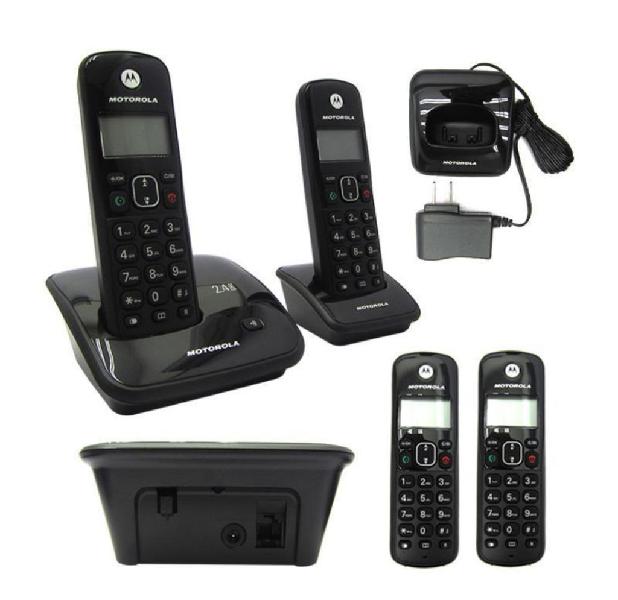 Teléfono Inalámbrico Motorola Auri2020x2 Negro Principal y