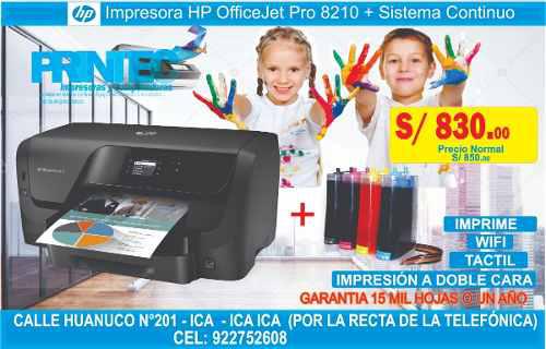 Impresora Hp Officet Jet Pro 8710 + Sistema Continuo