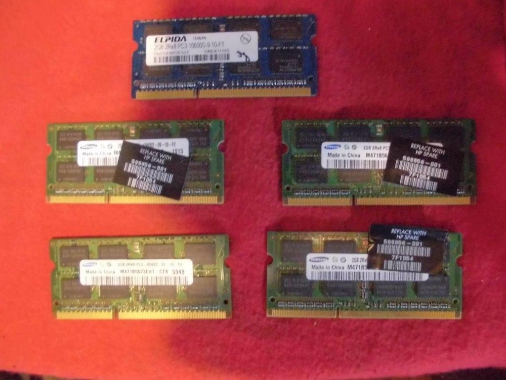 MEMORIAS DDR3 PARA LAPTOP DE 2GB