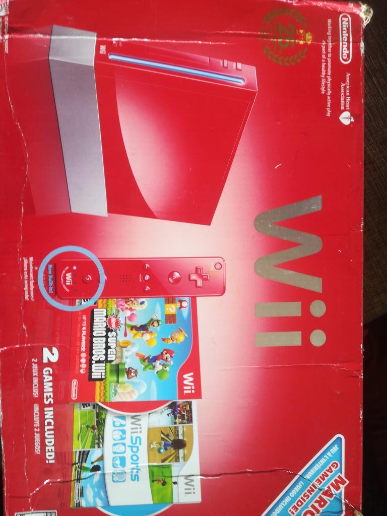 Wii Rojo Original sin Mando
