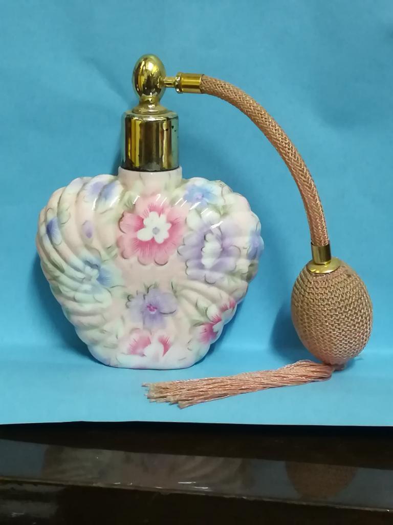 Antiguo Frasco de Perfume Porcelana