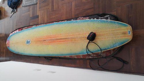 Linda Tabla Surf Longboard 9 Pies + Funda + Pita Tri Fcs