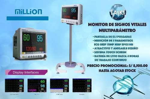 Monitor Multiparametro Tactil 12 Pulgadas Nuevo Con Accesori