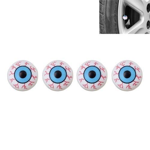 8 Eyeball Pattern Ball Style Plastic Car Tire Valve Caps