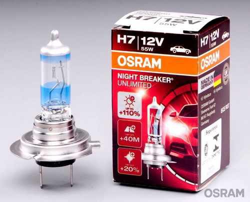 Focos Osram - Night Breaker Unlimited H1, H3, H4 Y H7