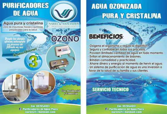 Venta de purificadores de agua por ozono en Piura