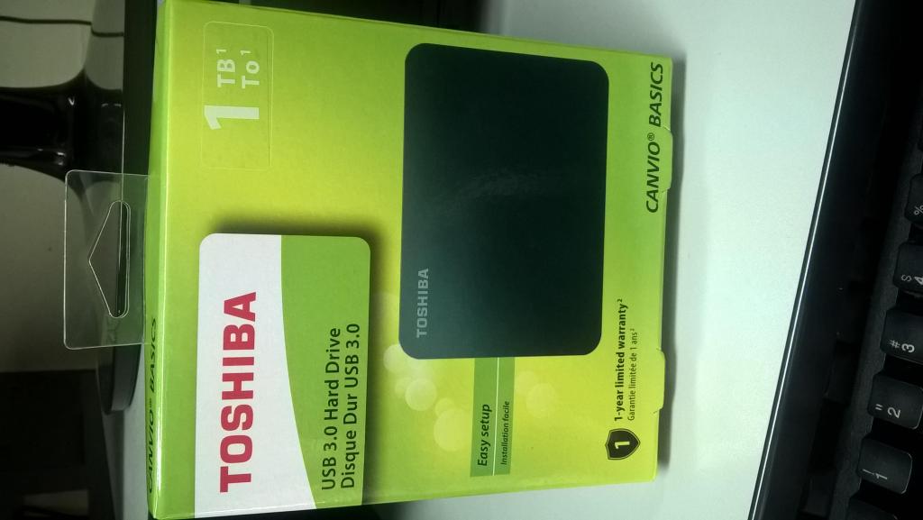 Disco Duro Externo Toshiba Canvio Basics 1TB / USB 3.0