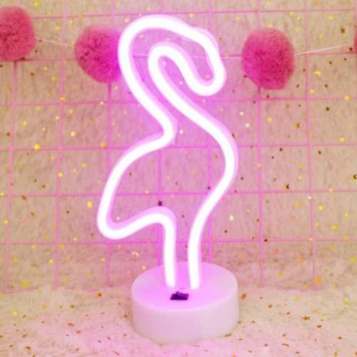 Iluminacion Led Luz Decorativa Navidad Flamingo Shape Pnxt