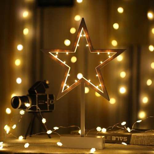 Iluminacion Led Luz Decorativa Navidad Forma Estrella Pnxq