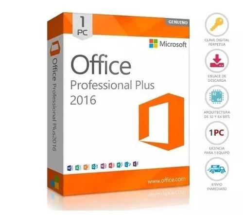 Office 2016 Pro Plus Licencia Original Digital 1pc