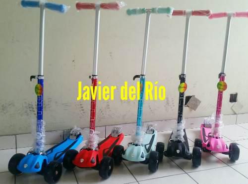 Scooter Ollie Niños Llantas Anchas Luces Led Delivery*
