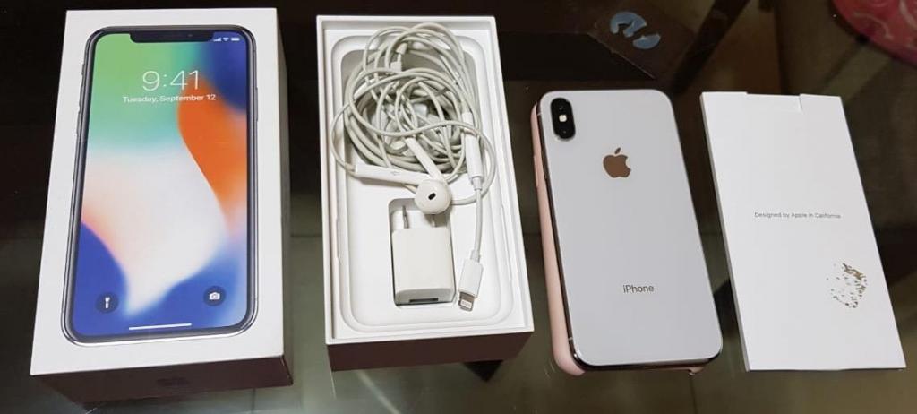 iPhone X de 64Gb Blanco Caja Accesorios