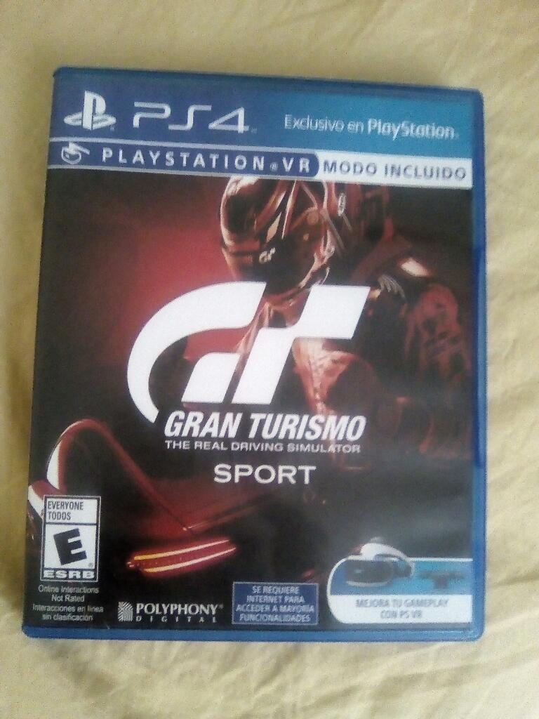 Juegos Ps4 Gran Turismo Sport Semi Nuevo