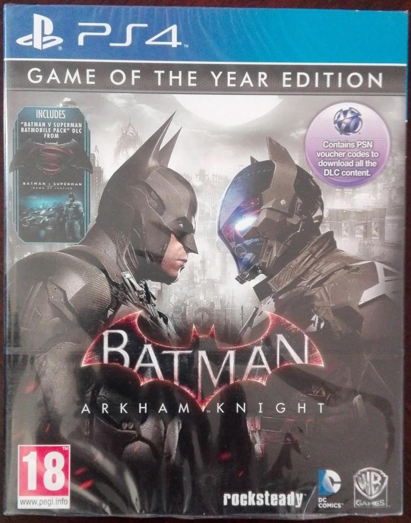 PS4 BATMAN ARKHAM KNIGHT GAME OF THE YEAR EDITION