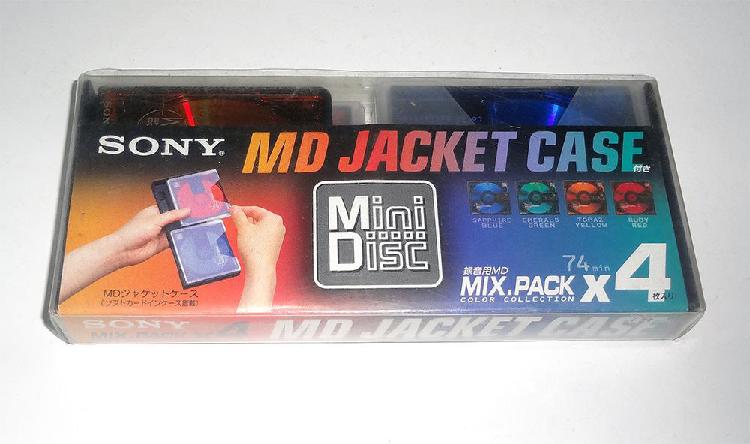 Paquete de 4 discos Minidisc Sony nuevos y sellados MD