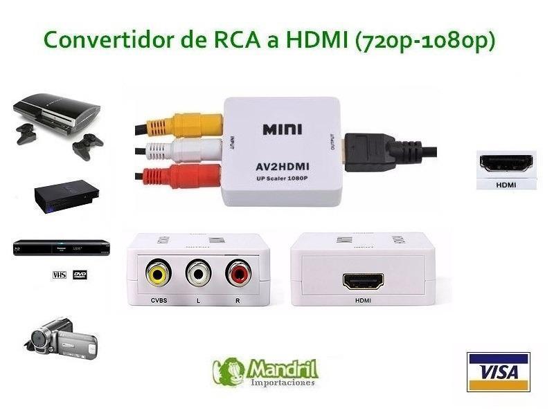 convertidor de video rca a hdmi