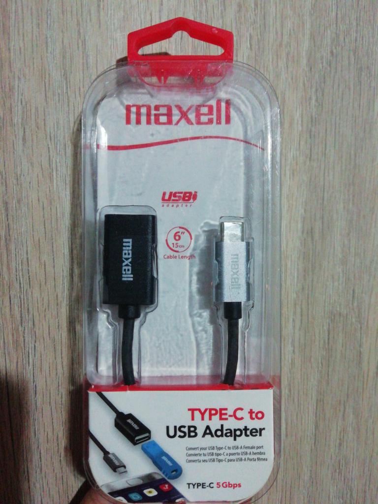 Adaptador MAXELL Tipo C a USB