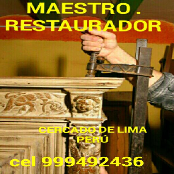 Maestro restaurador de la lima perú en Lima