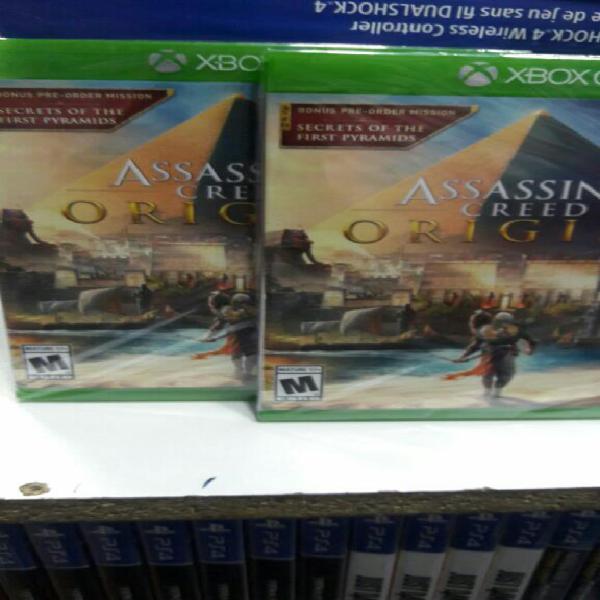 Assassin's Creed Origin's Xbox One Nuevo y Sellado Stock