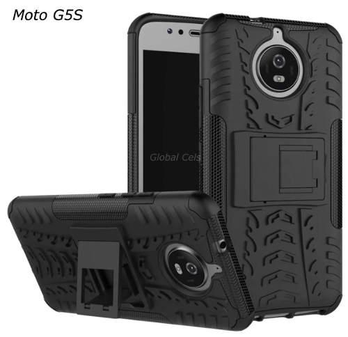Case Moto G5s Z2 Play Moto C Negros / Moto E4+ Negro C/ Rojo