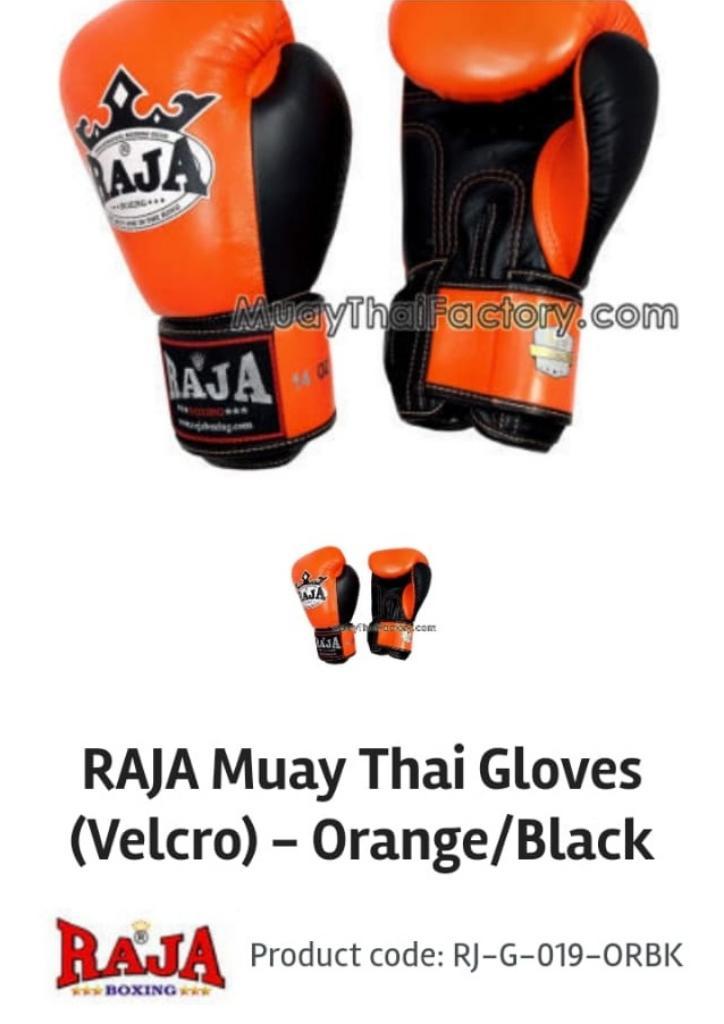 Guantes Muay Thai Velcro Box