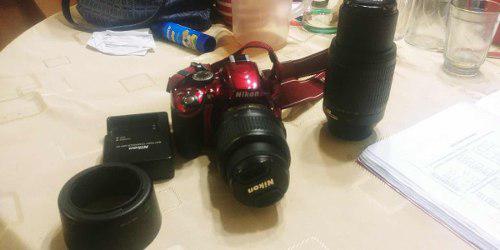 Cámara Nikon D3200 Profesional Con Dos Lentes