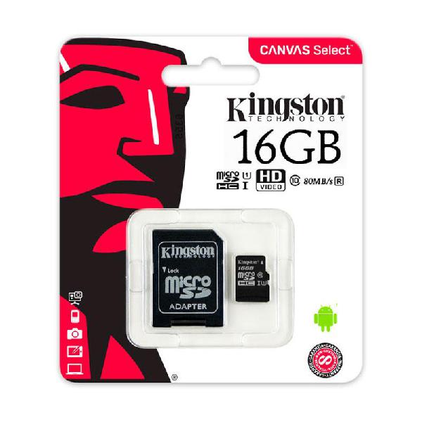 Memoria Kingston DE 16GB Clase 10 NUEVAS SELLADAS ORIGINALES