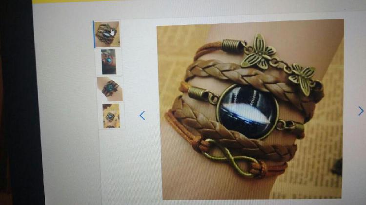 Pulsera Brazalete Cuero