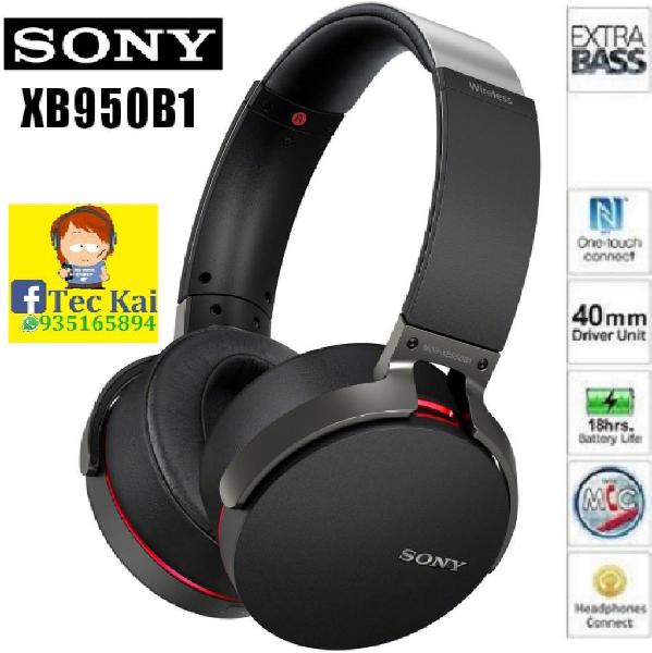 Audífono Bluetooth Sony Xb950b1 Extrabass, bass efect,