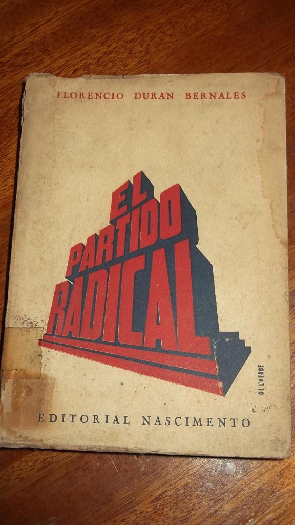 en venta el libro el partido radical de chiles