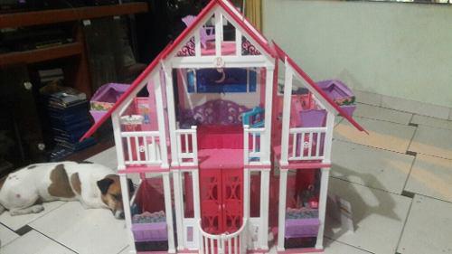 Barbie, Dreamhouse Mansion De 2 Pisos Con Ascensor
