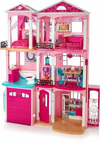 Casa Barbie 3 Pisos Dreamhouse + Cocina C/muñeca