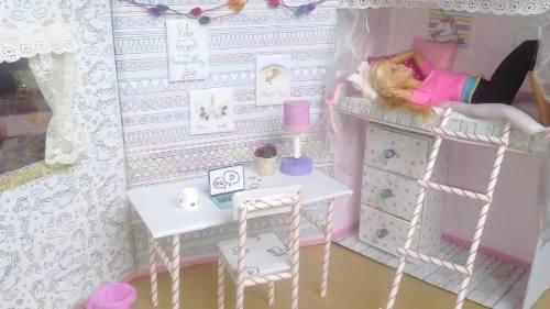Habitación Para Barbie Estilo Unicornio(manualidad)