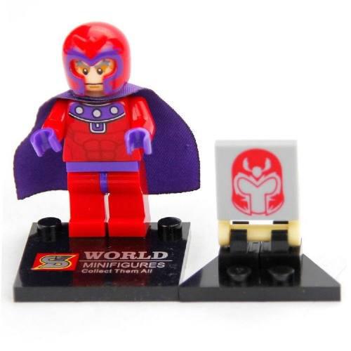 Magneto Minifigura Compatibles Con Lego
