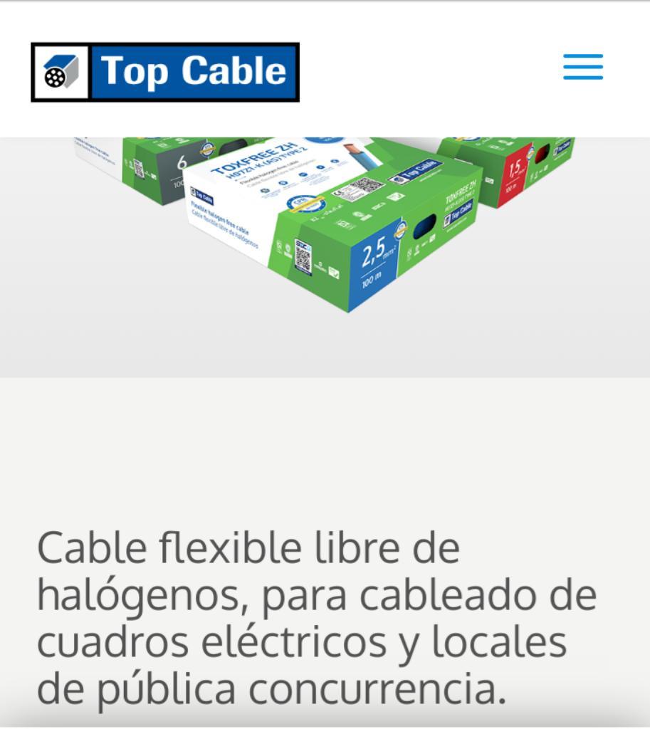 Oferta Top Cable Conductor Electrico 4mm