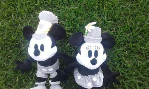Peluche Mickey Y Minnie Retro 55cm Delivery Gratis