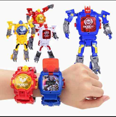 Reloj Robot Transformers Para Niños