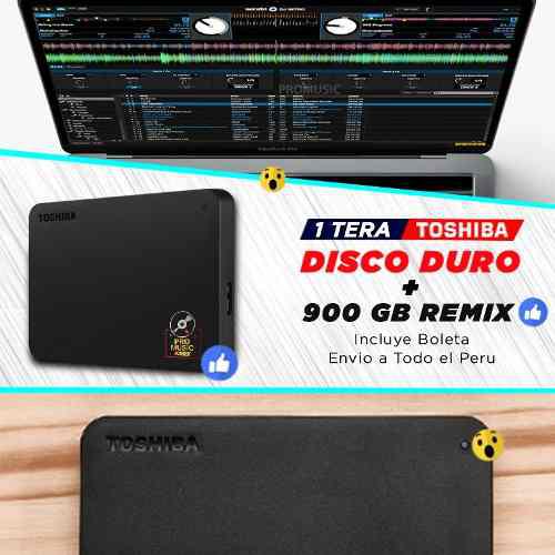 Disco Duro + 900gb De Musica Dj