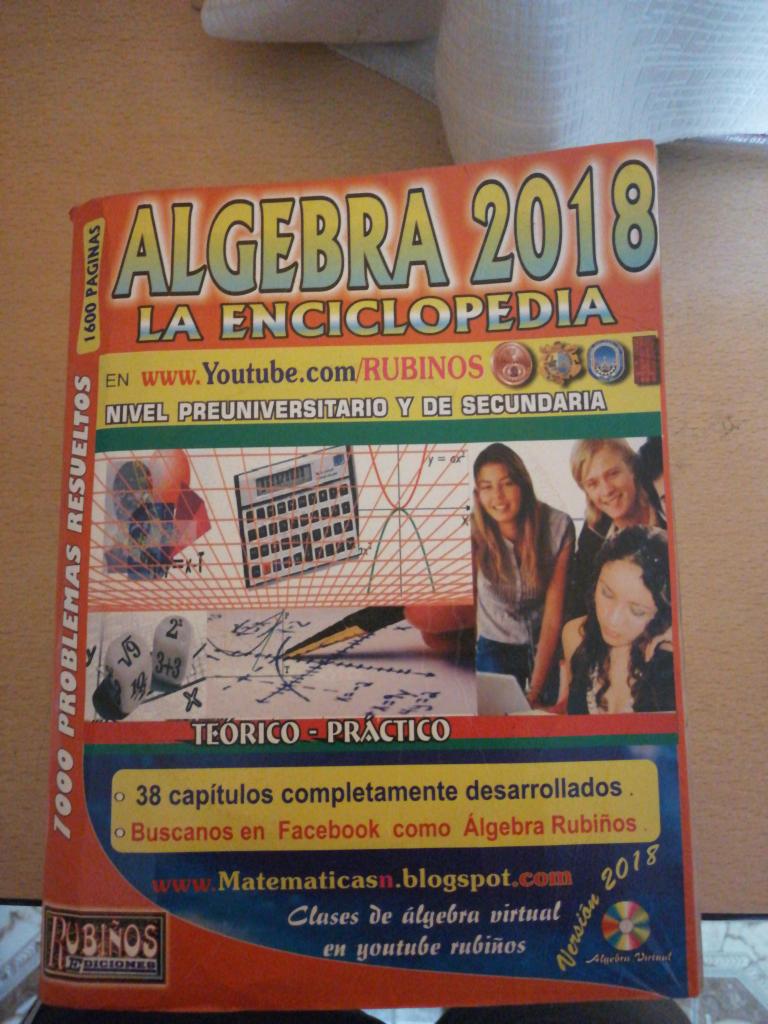 Vendo libro de lgebra  pginas nivel pre universitario y